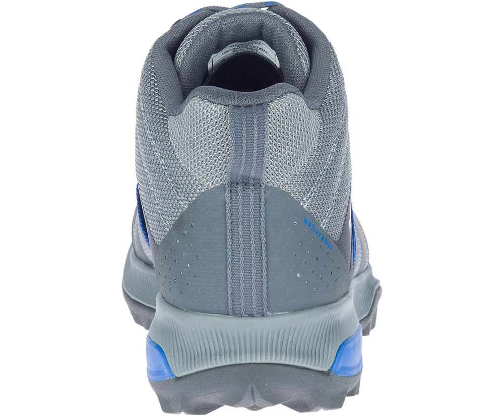 Merrell Hiking Boots Grey - Zion FST Mid Waterproof - Mens 76ZTVUQPR
